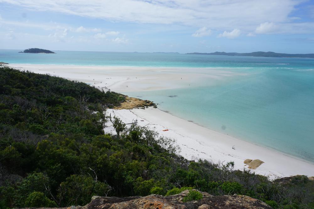 Finding the purest sand of the world near Airlie Beach